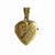 Vintage 18K Gold Engraved Heart Picture Locket