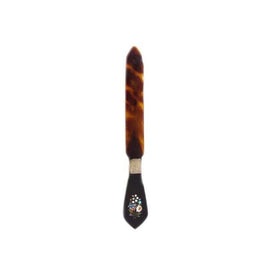 19th C Pietra Dura And Tortoise Shell Letter Opener