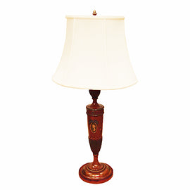 Neoclassical Style Painted Satinwood Lamp